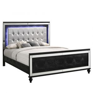 New Classic Furniture - Valentino 6/0 Wk Bed - Black - 02-9698B-200