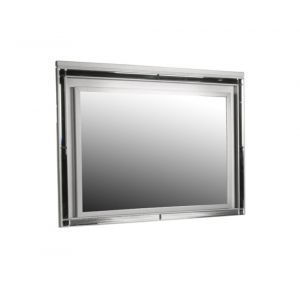 New Classic Furniture - Valentino Lighted Mirror-Silver - BA9698S-060