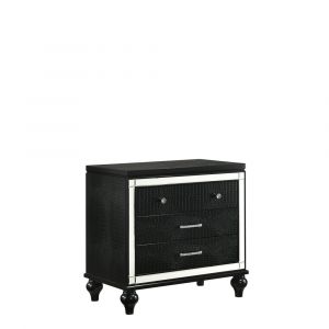New Classic Furniture - Valentino Nightstand-Black - BA9698B-040