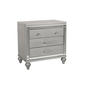 New Classic Furniture - Valentino Nightstand-Silver - BA9698S-040