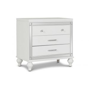 New Classic Furniture - Valentino Nightstand-White - BA9698W-040