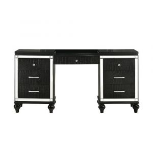 New Classic Furniture - Valentino Vanity Table-Black - BA9698B-090