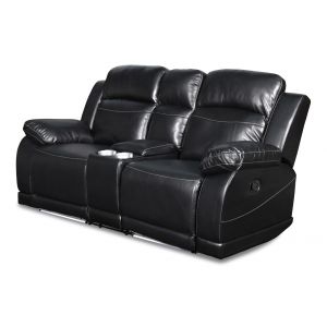New Classic Furniture - Vega Console Loveseat - Premier Black - UC3822-25-PBK