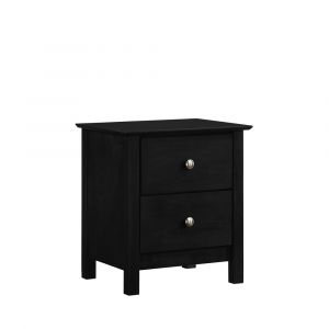 New Classic Furniture - Zodiac 2 Drawer Nightstand-Black - B1563K-040