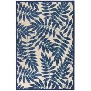 Nourison - Aloha ALH18 Navy Blue and White 6'x9' Indoor-outdoor Area Rug - ALH18-99446816818