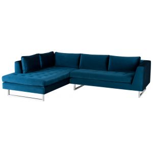 Nuevo - Janis Sectional Sofa Midnight Blue - HGSC272