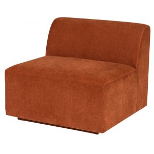 Nuevo - Lilou Modular Sofa Terracotta (Armless Seat) - HGSC869