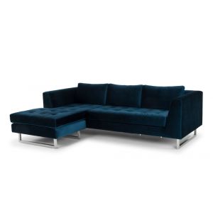 Nuevo - Matthew Sectional Sofa Midnight Blue - HGSC255