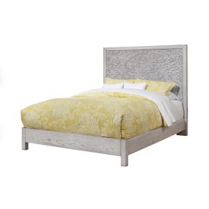 Origins by Alpine - Aria Queen Panel Bed in Grey - 4500-01Q