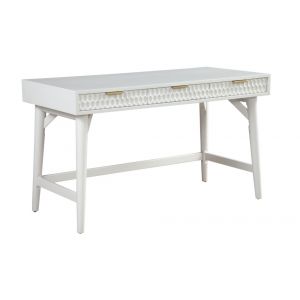Origins by Alpine - White Pearl Large Desk in White - 6400-66