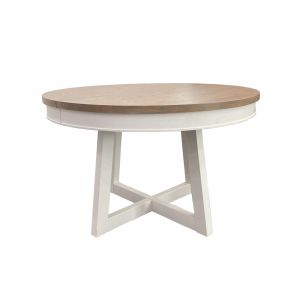 Parker House - Americana Modern Dining 48 in. Round Dining Table (extends to 66 in. with in. Leaf) - DAME#48RND-COT