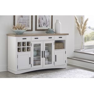 Parker House - Americana Modern Dining 66 in. x 19 in. Buffet Server with quartz insert - DAME#66B-COT