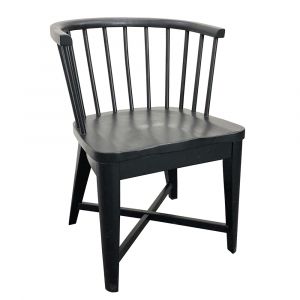Parker House - Americana Modern Dining Barrel Dining Chair (Set of 2) - DAME#2118-BLK