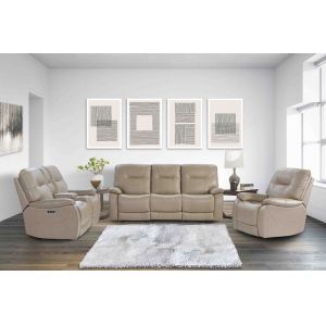 Parker House - Axel - Parchment Power Reclining Sofa Loveseat and Recliner - MAXE-321-PAR