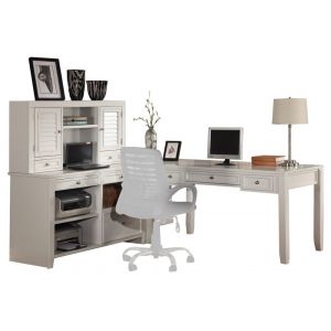 Parker House -  Boca L Shape Desk with Credenza and Hutch - BOC-4PC-LDESK-CDZ-HTCH