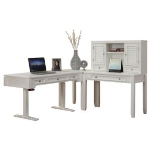 Parker House -  Boca Power Lift L Shape Desk with Hutch - BOC-4PC-LIFT-LDESK-HTCH