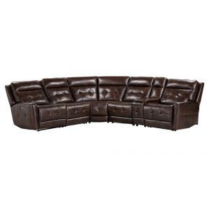 Parker House -  Canterbury - Acorn 6 Piece Zero Gravity Modular Power Reclining Sectional - MCAN-PACKA(HZ)-ACO