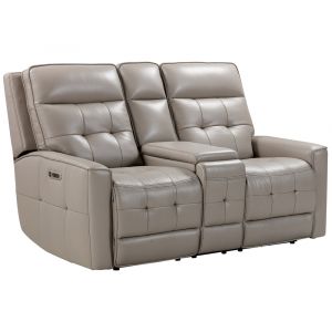 Parker House -  Canterbury - Pewter Power Zero Gravity Console Loveseat - MCAN#822CPHZ-PEW