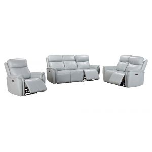 Parker House -  Cascade - Seamist Grey Power Reclining Sofa Loveseat and Recliner - MCAS-321PH-SMGR