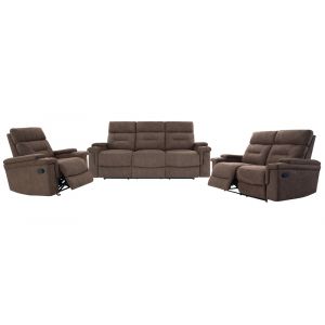 Parker House - Diesel Manual - Cobra Brown Manual Reclining Sofa Loveseat and Recliner - MDIE-321-CBR_CLOSEOUT