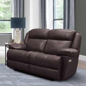 Parker House - Eclipse Florence Brown Power Loveseat - MECL822PH-FBR