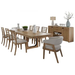 Parker House -  Escape - Dining 84 In. Rectangular Extendable Table With 8 Chairs and Server - DESC-10PC-84REC-72-2118