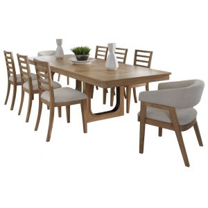 Parker House -  Escape - Dining 84 In. Rectangular Extendable Table With 8 Chairs - DESC-9PC-84REC-2118