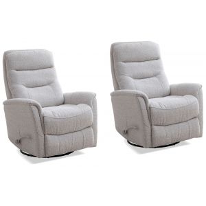 Parker House -  Gemini - Bloke Cotton Swivel Glider Recliner (Set of 2) - MGEM#812GS-2-BLCT