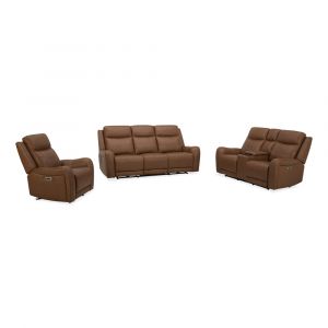 Parker House -  Haywood - Butternut Power Reclining Sofa Loveseat and Recliner - MHAY-321PH-BTNT