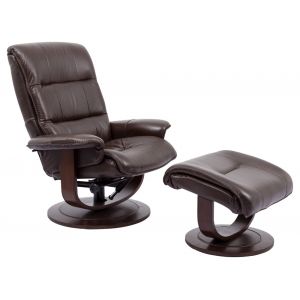 Parker House - Knight Manual Reclining Swivel Chair and Ottoman in Robust - MKNI212S-ROB