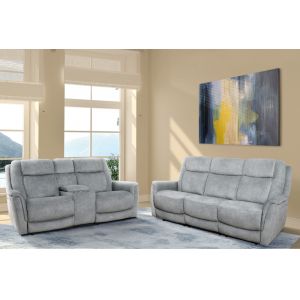 Parker House - Linus - Hudson Grey Power Reclining Sofa Loveseat and Recliner - MLIN-321PHZ-HGY