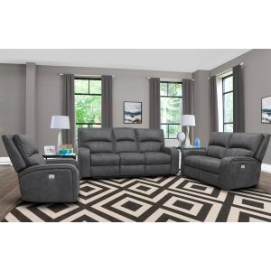 Parker House - Polaris - Slate Power Reclining Sofa Loveseat and Recliner - MPOL-321PH-SLA