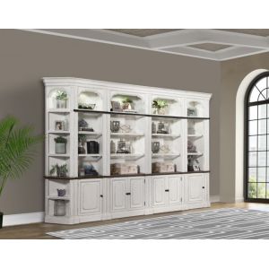 Parker House - Provence 6 Piece Modular Open Bookcase Library Wall - PRO-6PC-OPEN-LIB-WALL