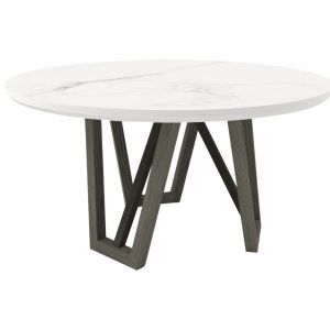 Parker House - Pure Modern Dining 54 in. Round Table with Wood Base - DPUR#54RND