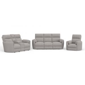 Parker House -  Radius - Mega Grey Power Reclining Sofa Loveseat and Recliner - MRAD-321P-MGGR