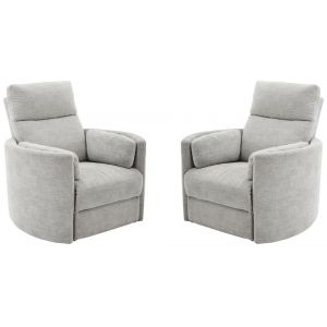 Parker House -  Radius - Mineral Power Swivel Glider Recliner (Set of 2) - MRAD#812GSP-2-MIN