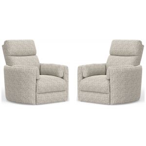 Parker House -  Radius - Tatum River Rock Power Swivel Glider Recliner (Set of 2) - MRAD#812GSP-2-TARR