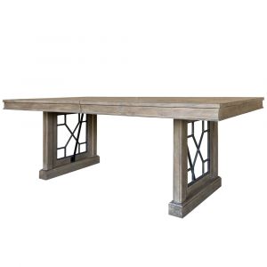 Parker House - Sundance Dining - Sandstone Dining Table 86 in. x 42 in. to 110 in. (24 in. Butterfly Leaf) - DSUN#86RECT-2-SS