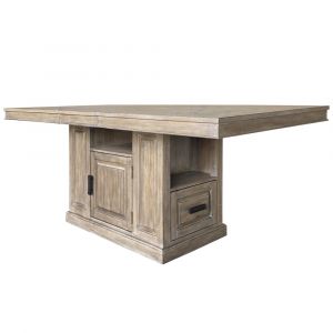 Parker House - Sundance - Sandstone Island Counter Height Table 74 in. x 42 in. to 92 in. (18 in. Butterfly Leaf) - DSUN#74CH-2-SS