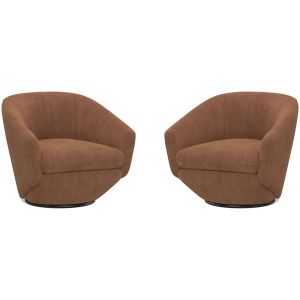 Parker House -  The Twist - Elise Rust Swivel Chair (Set of 2) - STWI#912S-2-ELRS