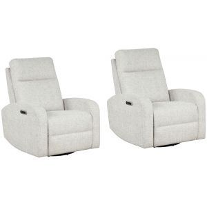 Parker House -  Thriller - Natural Beauty Quartz Power Swivel Glider Recliner (Set of 2) - MTHR#812GSP-2-NBQ