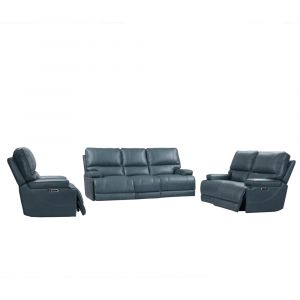 Parker House - Whitman - Verona Azure - Powered By Freemotion Power Reclining Sofa Loveseat and Recliner - MWHI-321PH-P25-VAZ