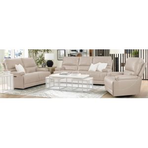 Parker House - Whitman - Verona Linen - Powered By Freemotion Power Reclining Sofa Loveseat and Recliner - MWHI-321PH-P25-VLI