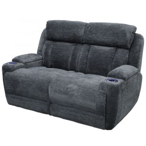 Parker House - Dalton - Lucky Charcoal Power Loveseat - MDAL#822PH-LCH