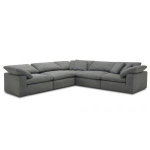 Parker House - Exhale - Mathis Thunder 5pc Sectional Package A - SXHL-PACK5A-MTHU