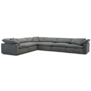 Parker House - Exhale - Mathis Thunder 6pc Sectional Package A - SXHL-PACK6A-MTHU