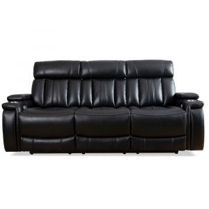 Parker House - Royce - Midnight Power Drop Down Console Sofa - MROY#832PH-MID