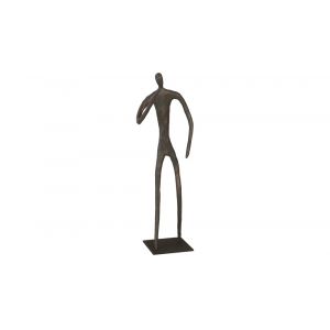 Phillips Collection - Abstract Figure on Metal Base, Bronze Finish, Elbow Bent - TH96034