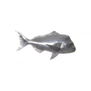 Phillips Collection - Australian Snapper Fish Wall Sculpture, Resin, Polished Aluminum Finish - PH64556