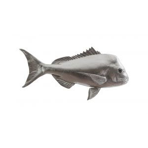 Phillips Collection - Australian Snapper Fish Wall Sculpture, Resin, Silver Leaf - PH64555